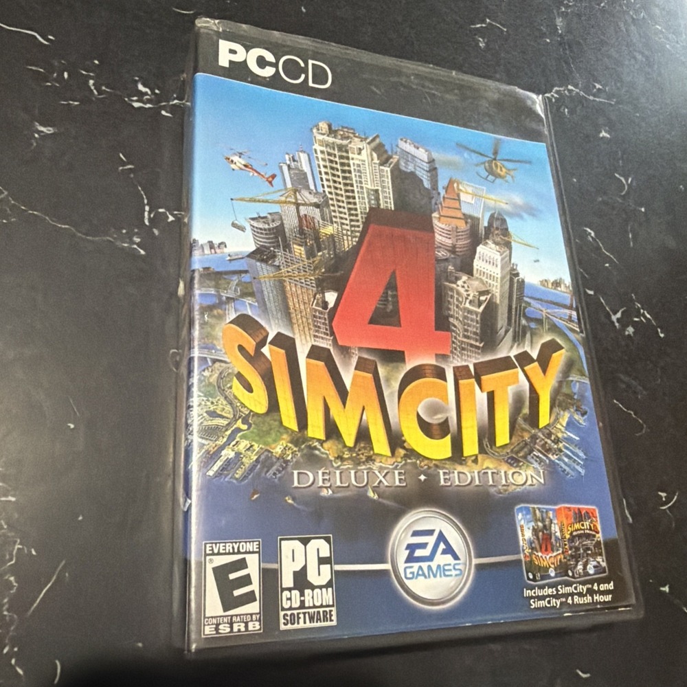 SimCity 4 Deluxe Edition PC Game CIB EA Games 2003 Simulation NTSC-U/C